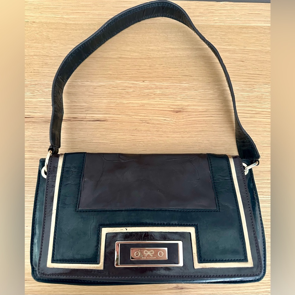 Anya Hindmarch for Target dark brown shoulder bag